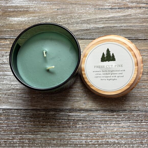 DW Home 2 Wick Jar Candle Fresh Cut PINE 10.2 oz Christmas Tree USA - Picture 4 of 5